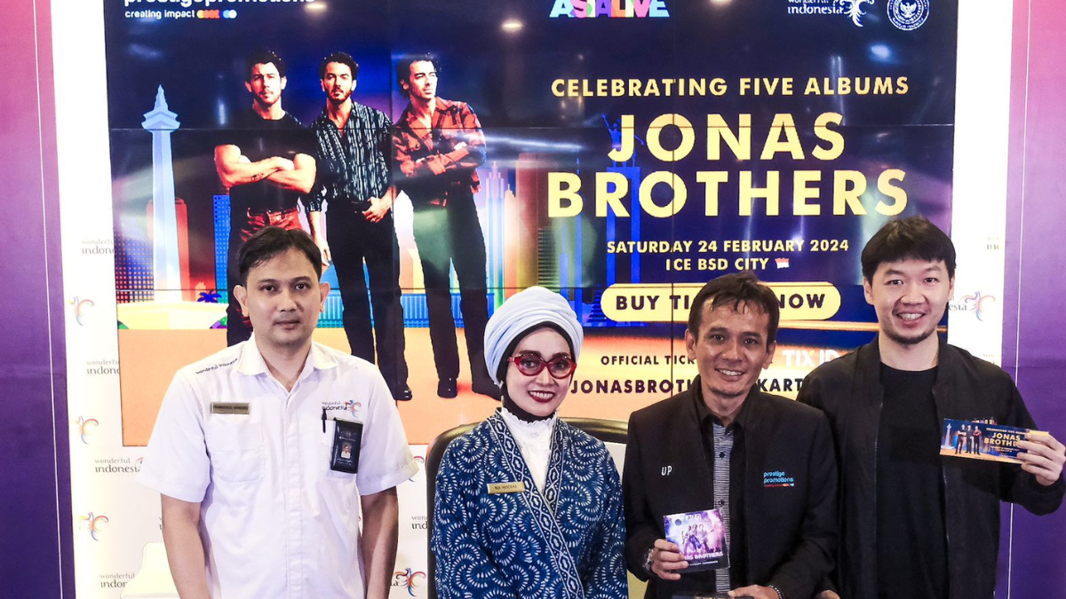 Kemenparekraf dukung celebrating five albums jonas brothers