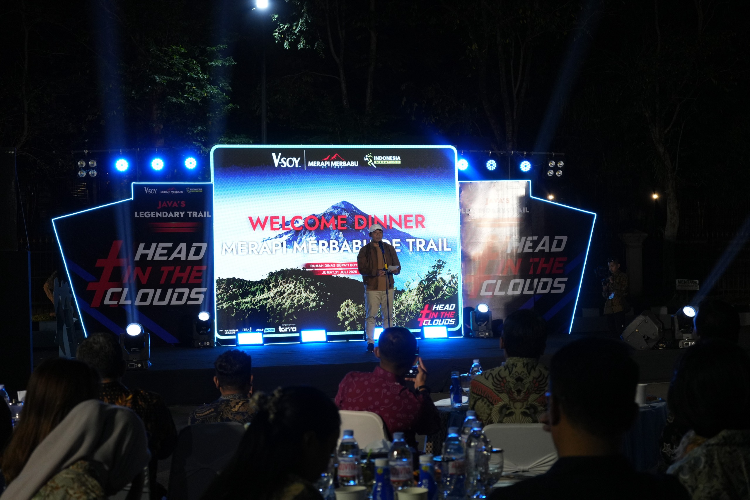 Suasana Welcome Dinner Merapi Merbabu De Trail 2026 di Pendopo Alit Boyolali