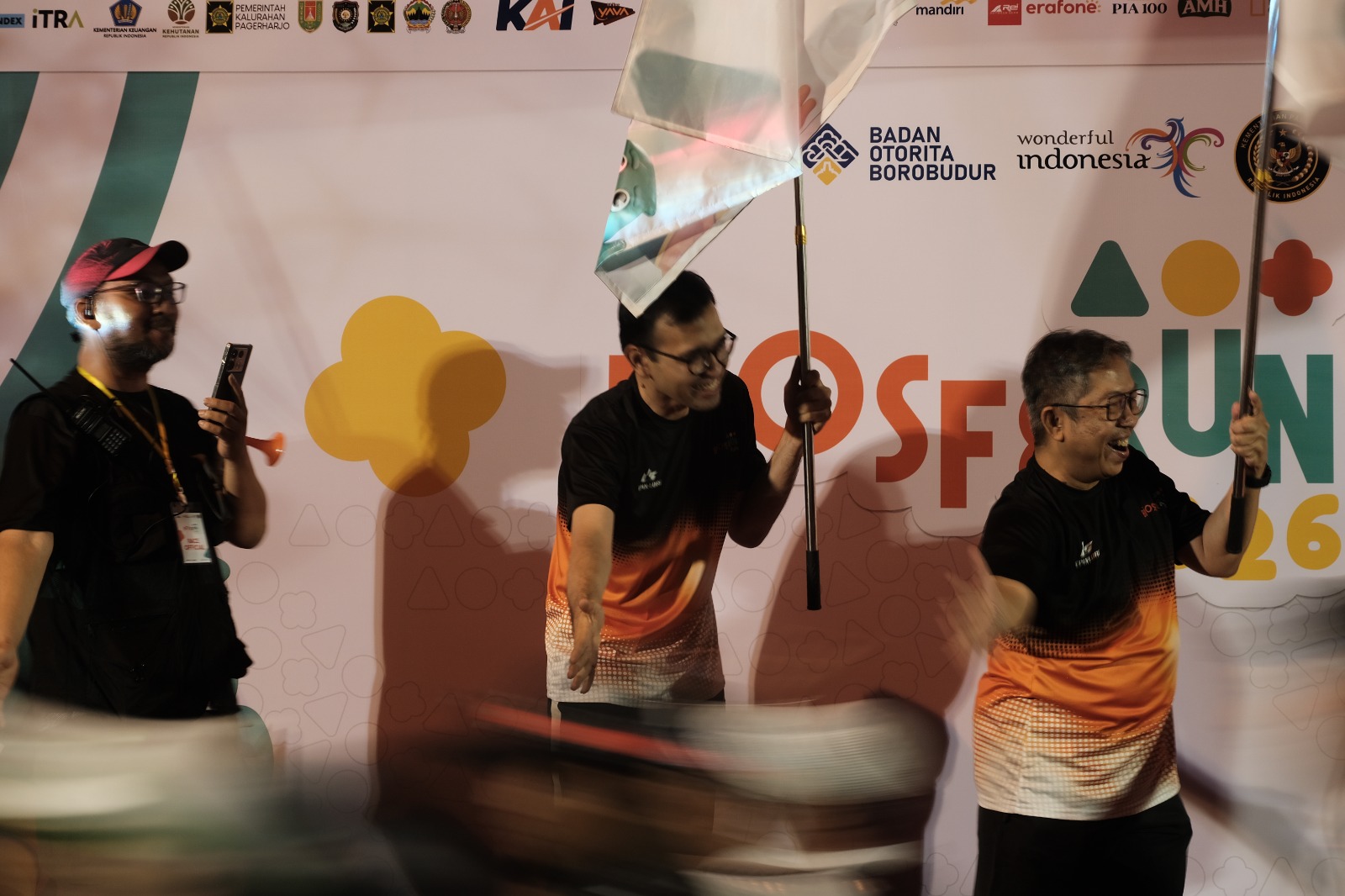 Foto : Direktur Pemasaran Pariwisata, BPOB, Harfiansa Bimatara dalam Flagoff Kategori 30k (Dok. Komblik, BPOB)